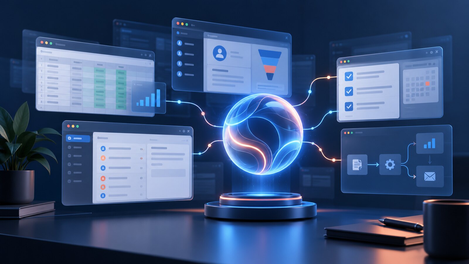 Agente AI che coordina browser, CRM e attività digitali per una PMI